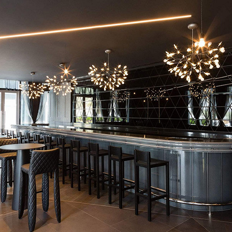 Люстра Heracleum 2 D98  черный в стиле Moooi