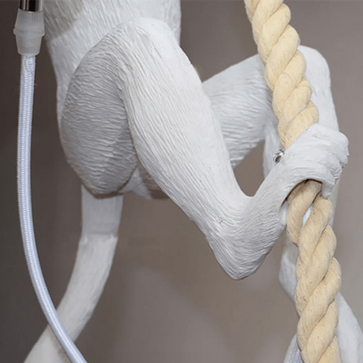 Светильник Monkey Обезьяна с Лампой White левая в стиле Seletti