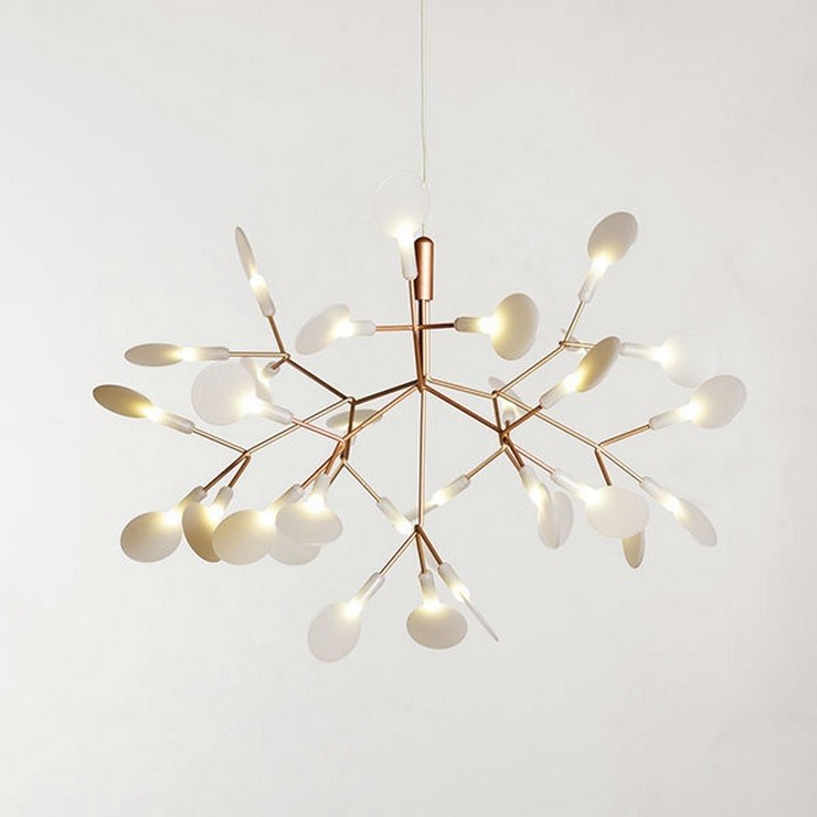 Люстра Heracleum 2 Small D50  золотой в стиле Moooi