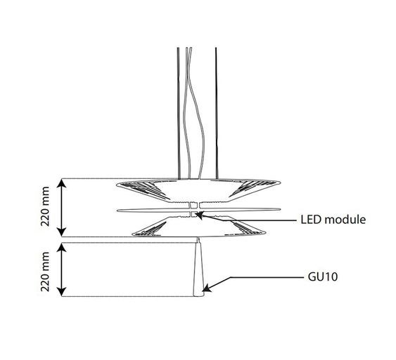 Люстра Gravity in Forestier Style S Gold