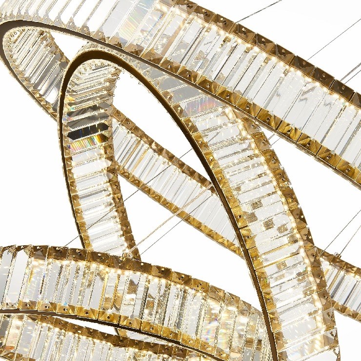 Люстра подвесная Bertolda Verical Brass Brass 3 80/60/40