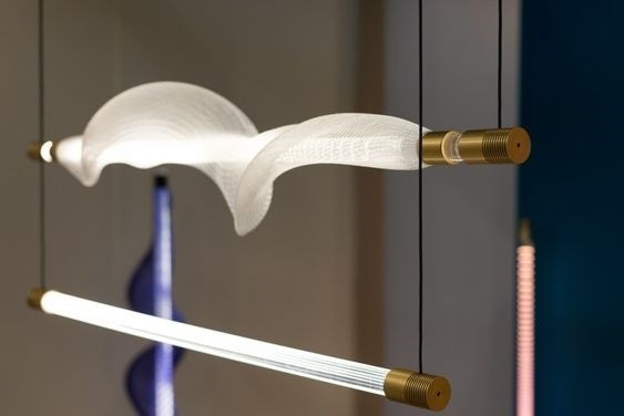 Светильник подвесной Vapour Vertical Blue H130