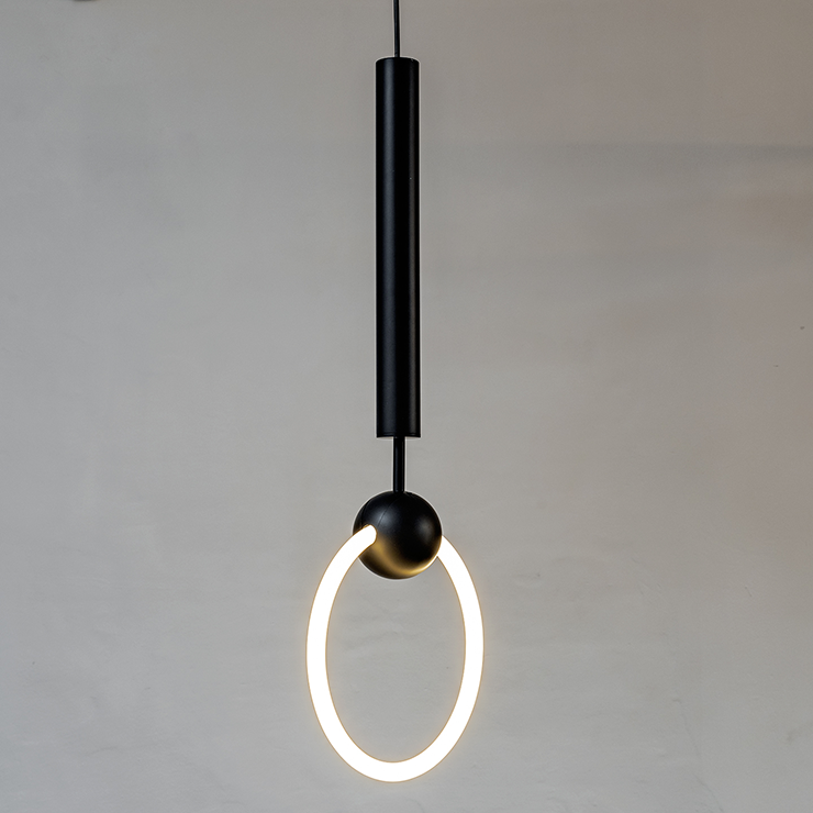 Светильник Ring Light Black D30 в стиле Lee Broom