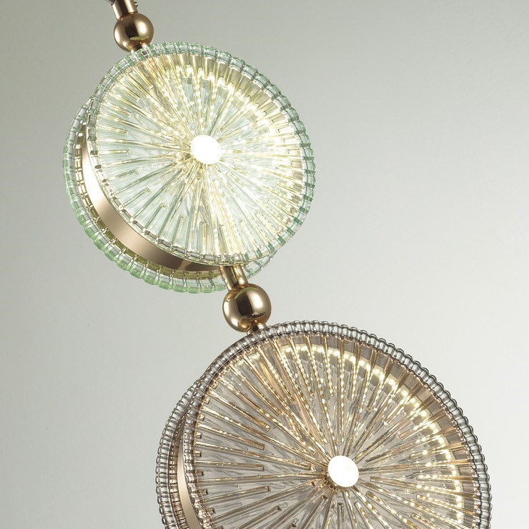 Светильник подвесной Lolly Pop Gold green/light brown