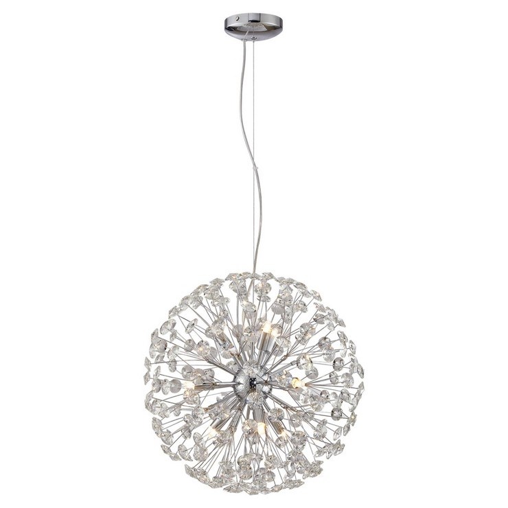 Люстра Dandelion type C round chrome D45