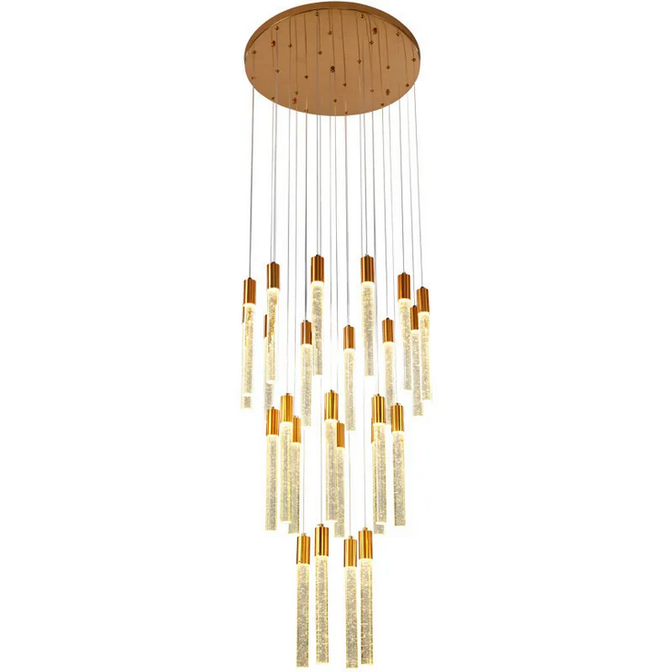 Каскадная люстра Ice gold