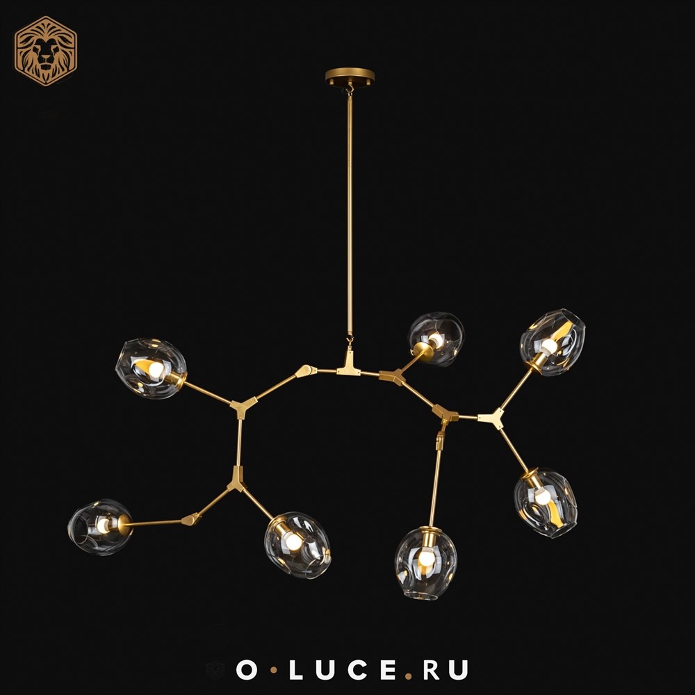 Люстра Branching Bubbles 7 Gold в стиле Lindsey Adelman