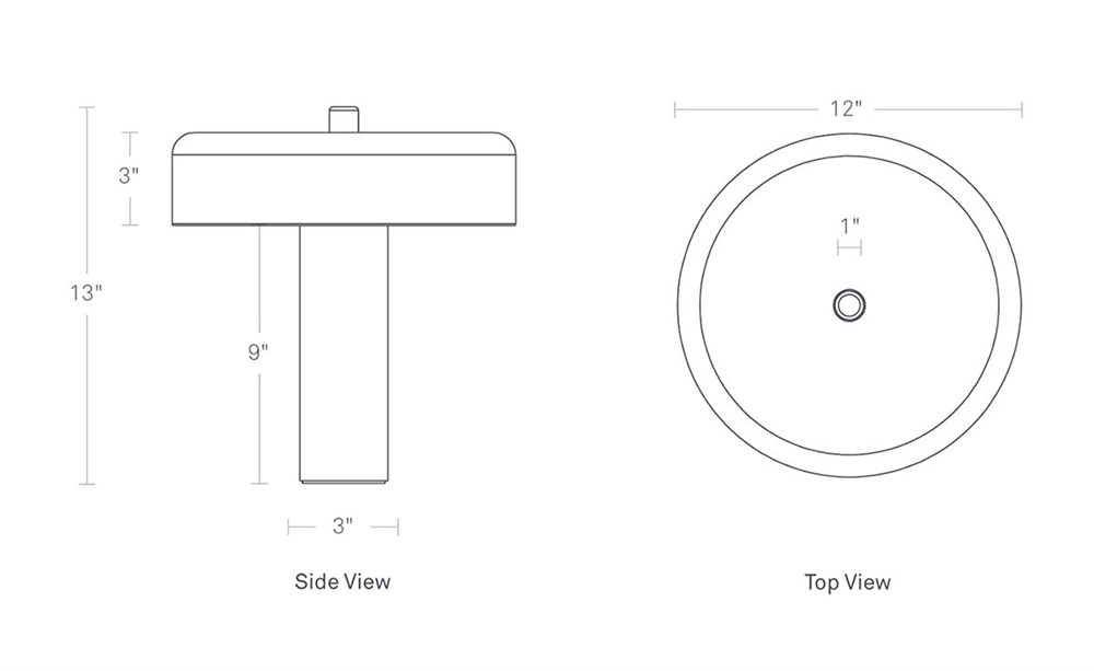 Настольная лампа Punk Black