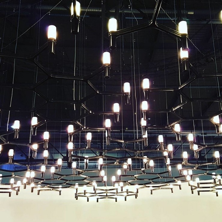 Люстра Crown Plana Mega Black L180 в стиле Nemo