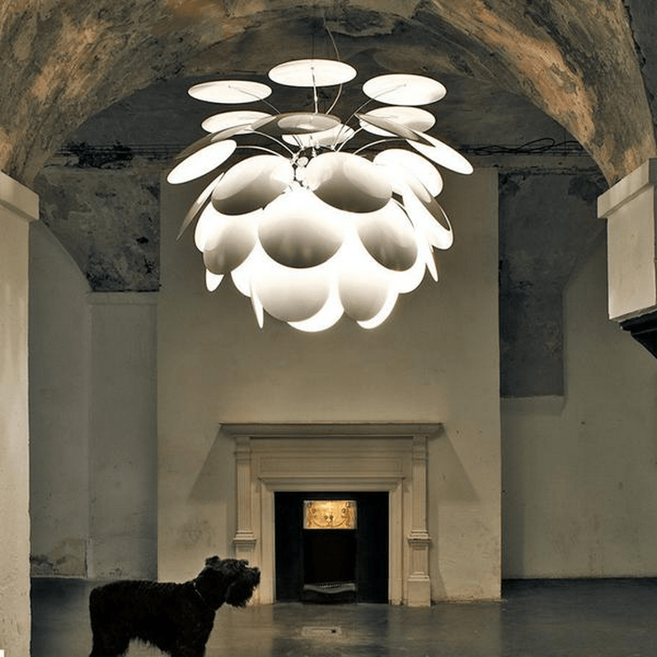 Люстра Discoco  Диаметр 55 см Белый