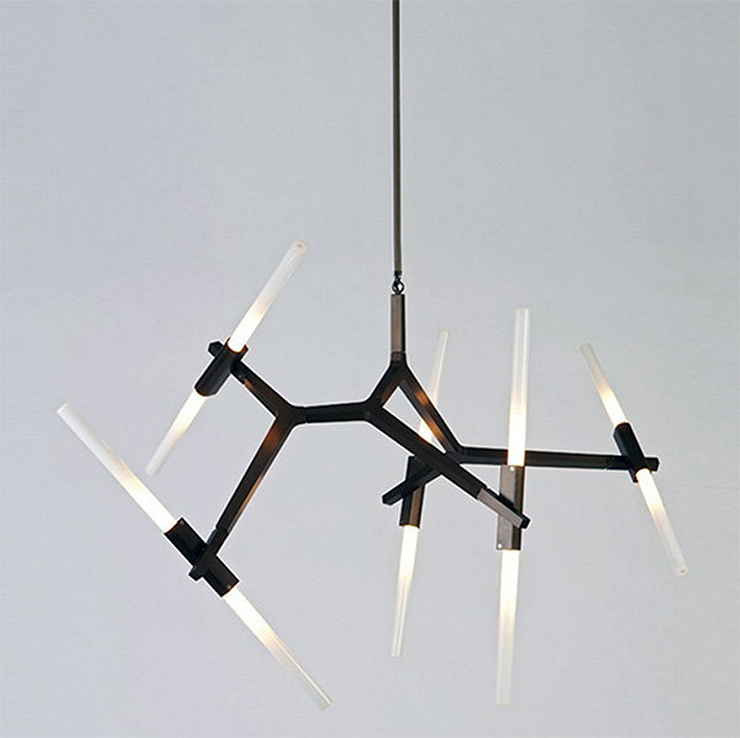 Люстра Agnes 10 Black в стиле Lindsey Adelman