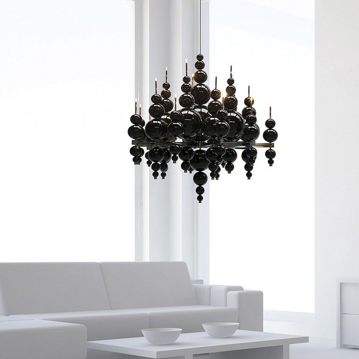 Люстра 20 Tears From Moon черный в стиле Ilfari