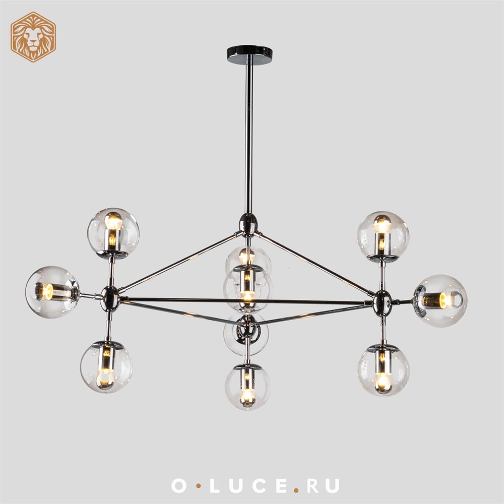 Люстра Modo Chandelier 10 Chrome в стиле Roll&Hill