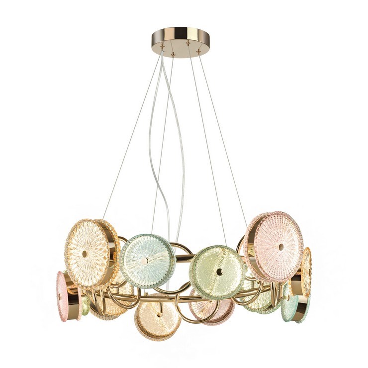 Люстра подвесная Lolly Pop D80 Gold  multicolour