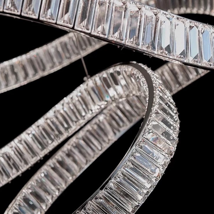 Люстра подвесная Bertolda spiral Silver D120