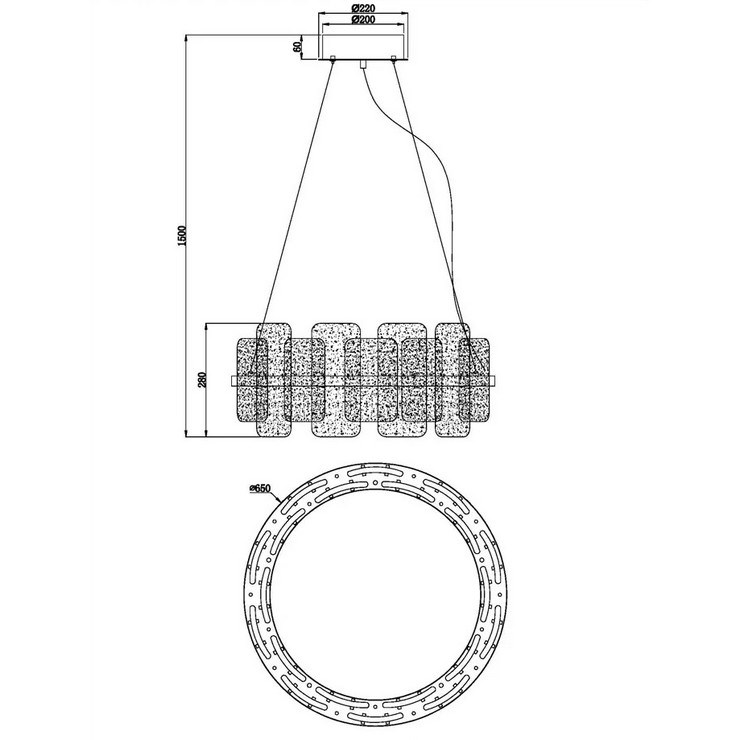 Люстра Dea D65 Chrome