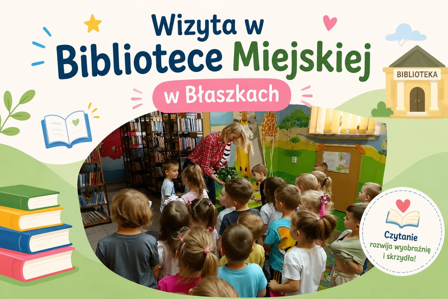 Wizyta w Bibliotece Miejskiej  w Błaszkach 