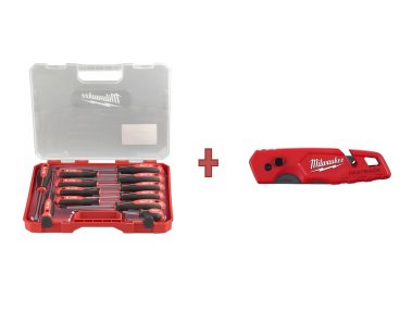 фото Набор MILWAUKEE "ЛЕТНИЕ ПОДАРКИ" №5 (Набор отверток 12 пр. + нож складной) 493310010