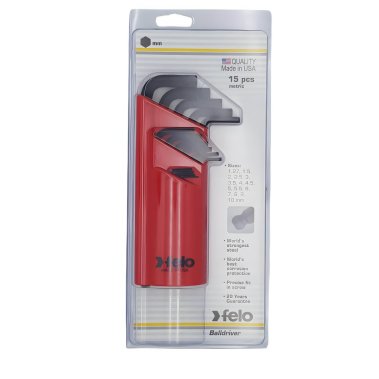 фото Набор шестигранных ключей, 15 шт., шаровое окончание FELO 35515001