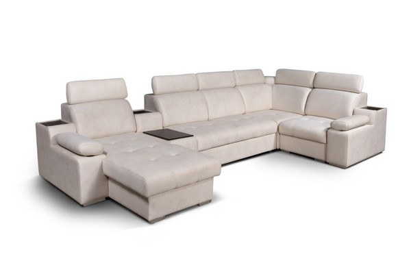 Модульный диван Ройс (столик + розетки + эркер)