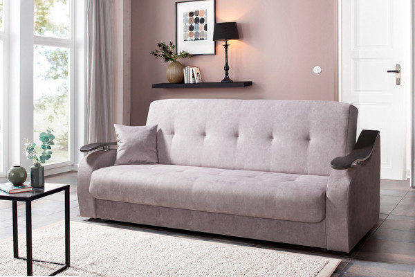 Прямой диван Лаура (подлокотники лыжа)