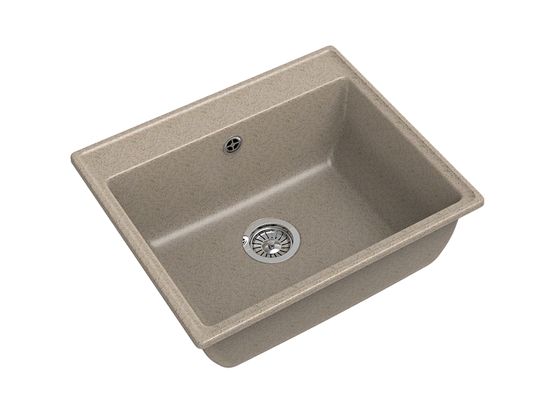 Мойка GranFest VERTEX V-580, 580х500 мм, песочный