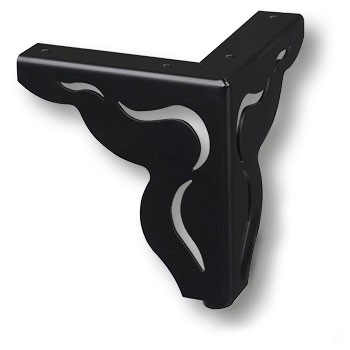 Опора декоративная мебельная, 116х102х102мм, сталь, черный