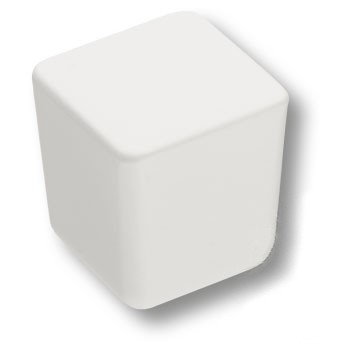 Ручка-кнопка, 8151-292, 28х25х25мм, металл, белый