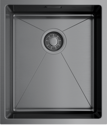 Мойка Taki 38-U/IF-GM, нержавеющая сталь, вороненая сталь