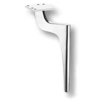 Опора декоративная мебельная, 250х90х140мм, металл, глянцевый хром