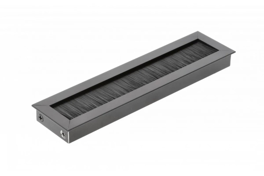 Заглушка для кабель-канала, 51х180мм, алюминий, черный, GTV