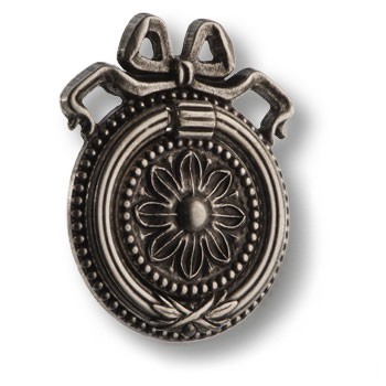 Ручка-кольцо, 15.260.00.16, 6х46х56мм, металл, старое серебро