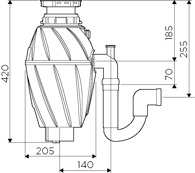 Измельчитель пищевых отходов Nagare 1000