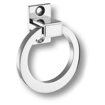 Ручка-кольцо, BU 013.55 CS 07, d=55мм, металл, глянцевый хром