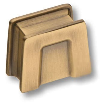 Ручка-кнопка, 4140 016MP30, 27х16х32мм, металл, состаренная латунь