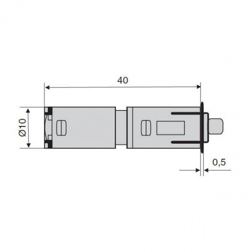 Push Толкатель дополнительный, усиливающий магнитный эффект, d=10мм, оранжевый/бежевый, Salice