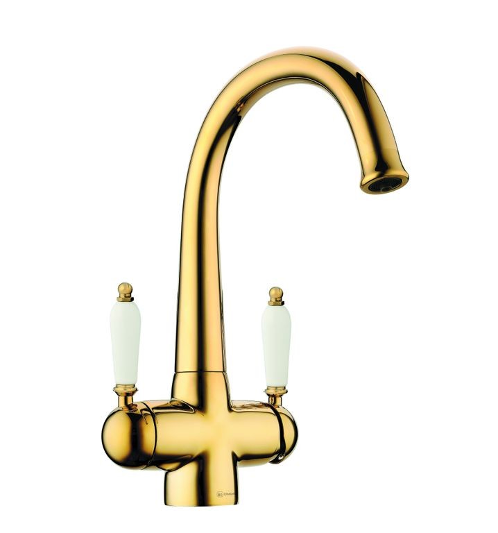 Смеситель Okinawa-2-G, латунь, золото