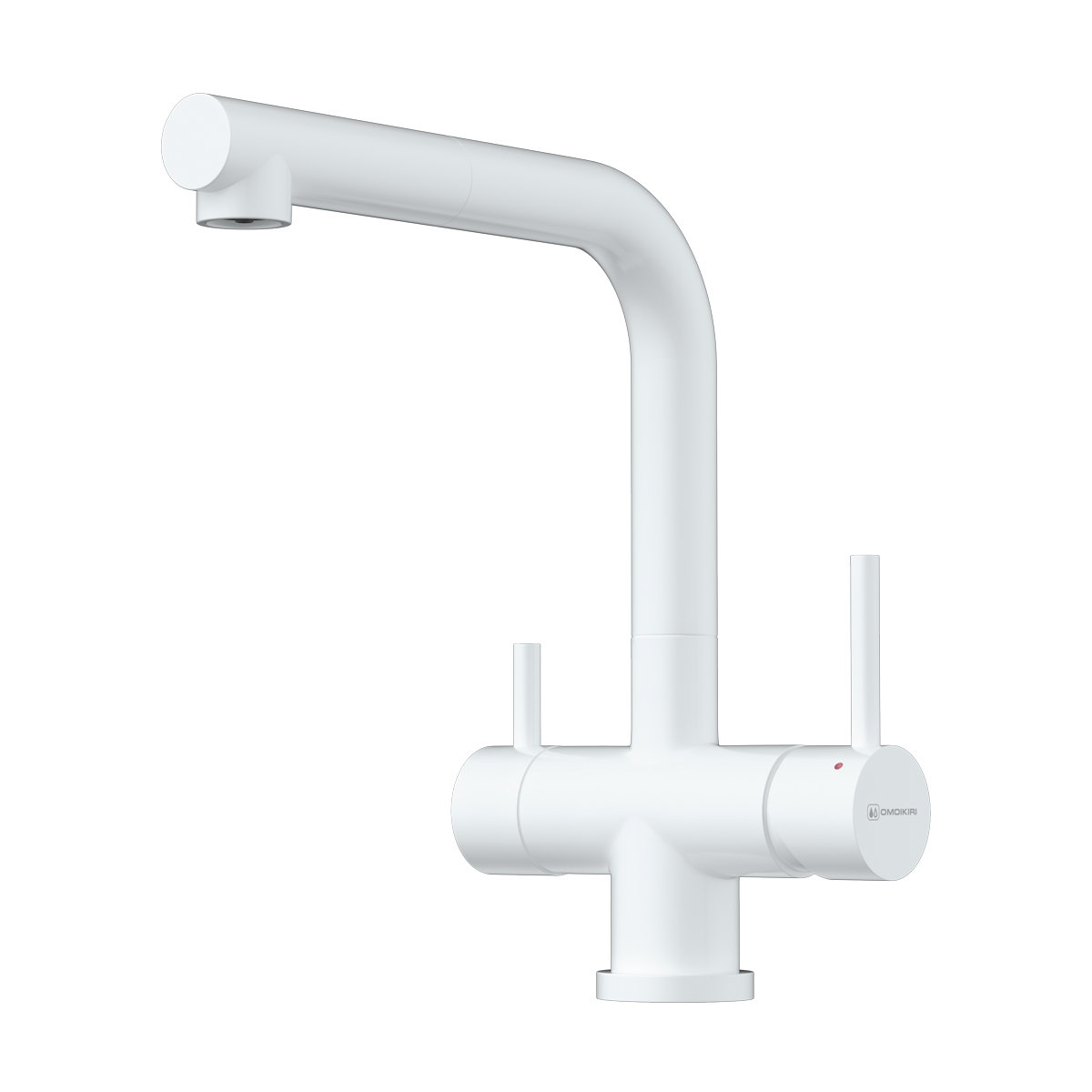 Смеситель Takamatsu-S-PW, латунь, pure white