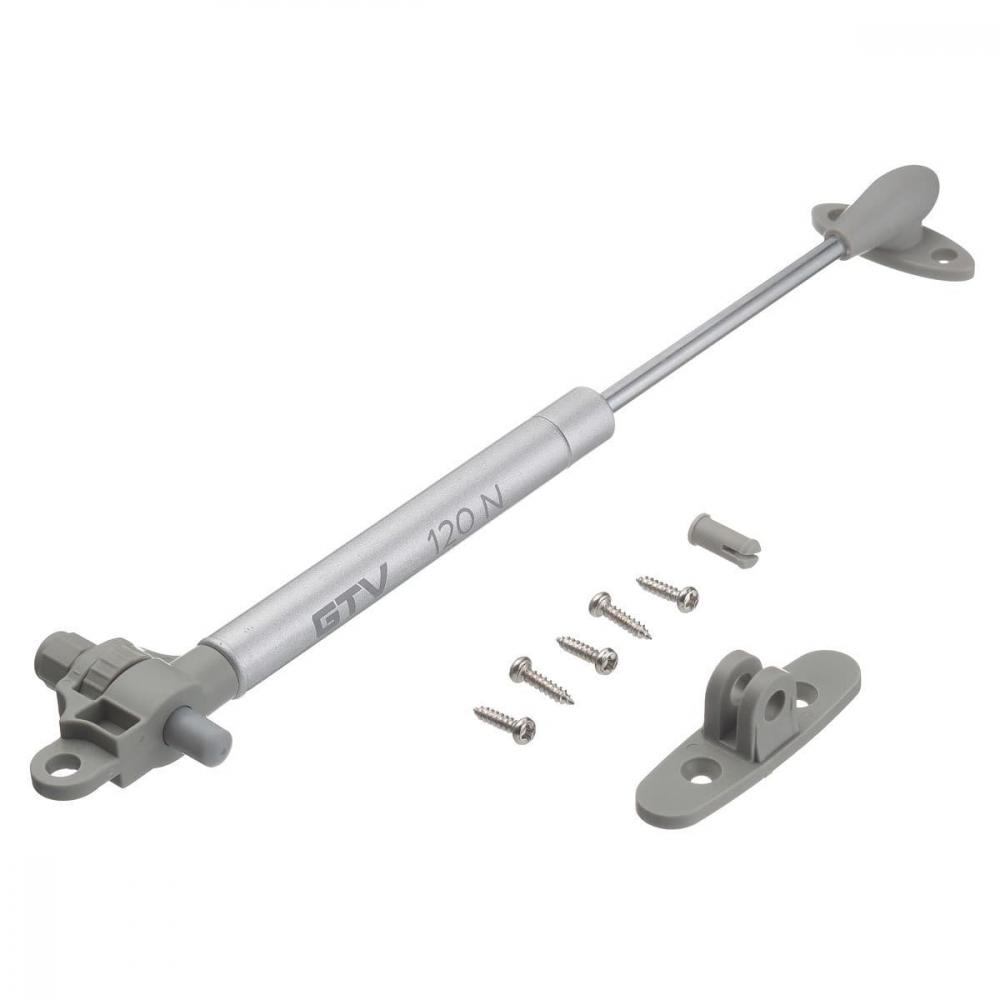 Кронштейн газовый 120N с доводчиком, серый, GTV