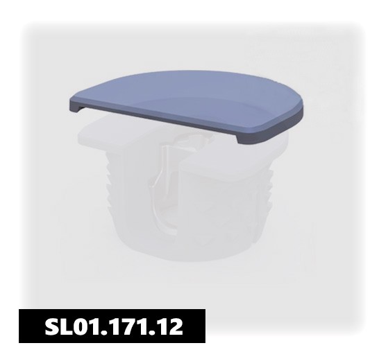 Крышка для стяжки эксцентриковой RAFIX, пластик, серый