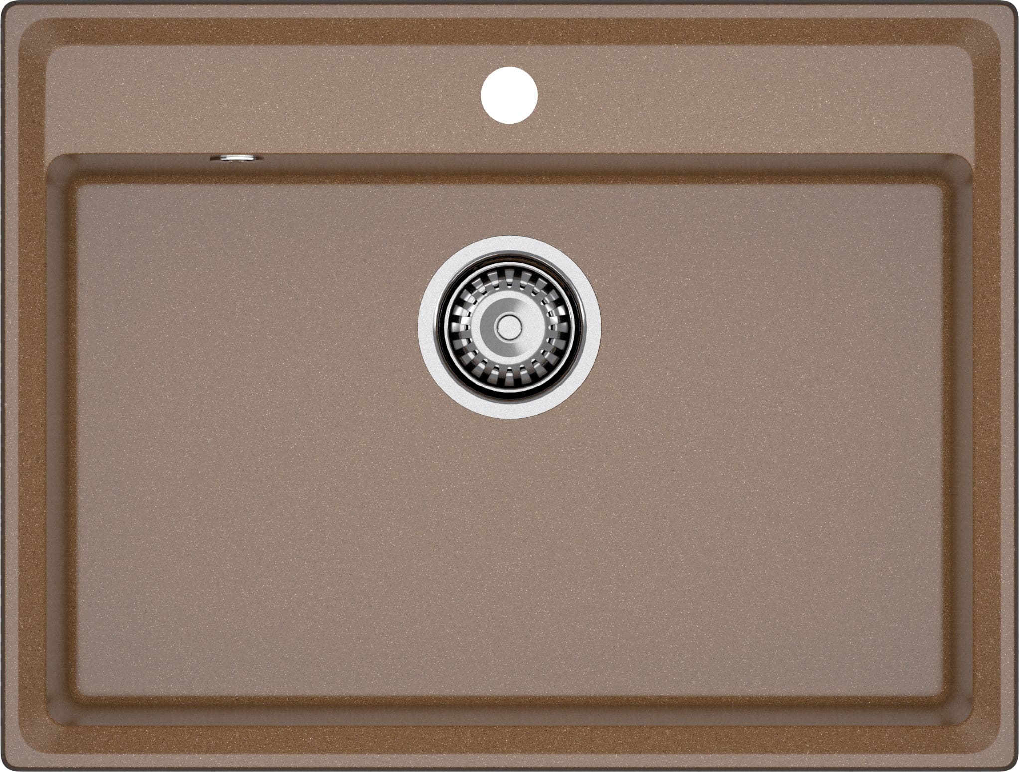 Мойка GranFest LEVEL 660, 660х500 мм, терракот