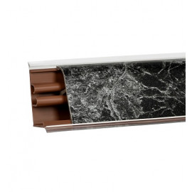 Плинтус LB-37, L=3000мм, мрамор черный-V