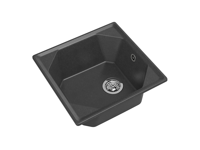 Мойка GranFest UNIQUE U-500, 500х500 мм, графит