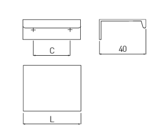 Ручка торцевая, HEXI, 192/225мм, металл, антрацит, GTV
