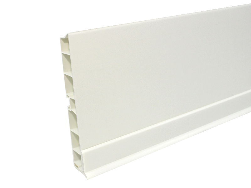 Кант П-образный декоративный, 4000х20мм, пластик, белый матовый, Россия