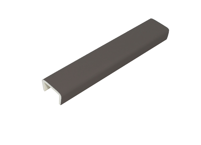 Торцевая заглушка для цоколя, h=100мм, пластик, антрацит soft touch, Россия