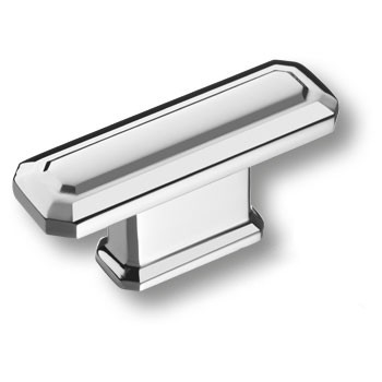 Ручка-кнопка, 4101016MP02, 27х19х59мм, металл, глянцевый хром