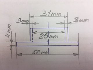 Фланец для трубы d=25мм, УСИЛЕННЫЙ, хром, CMF