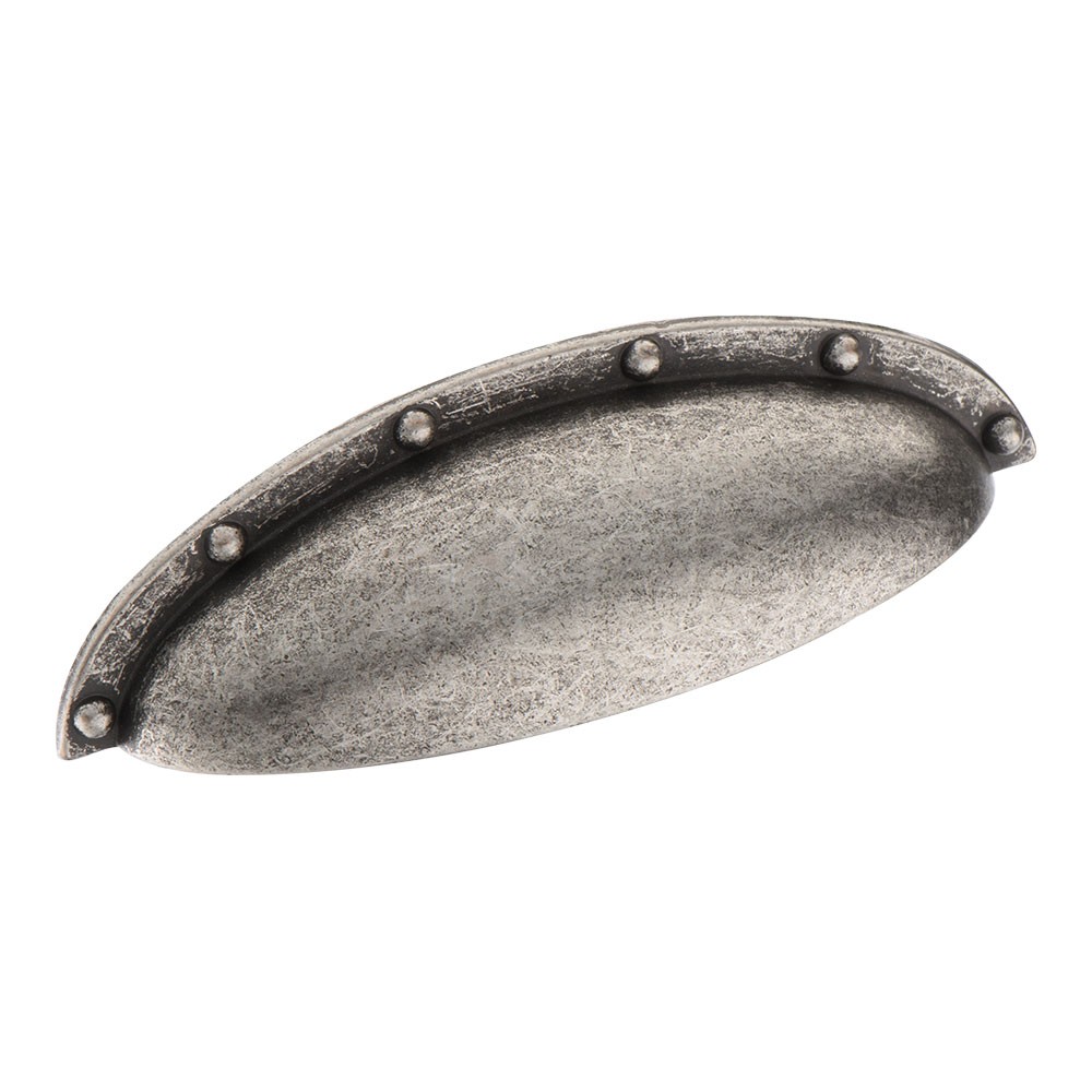 Ручка-раковина, 4100.064 Anik Silver, 64мм, металл, серебро