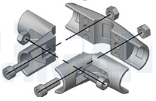 R-44/2 Муфта тройная угловая НЕРАЗБОРНАЯ, CMF